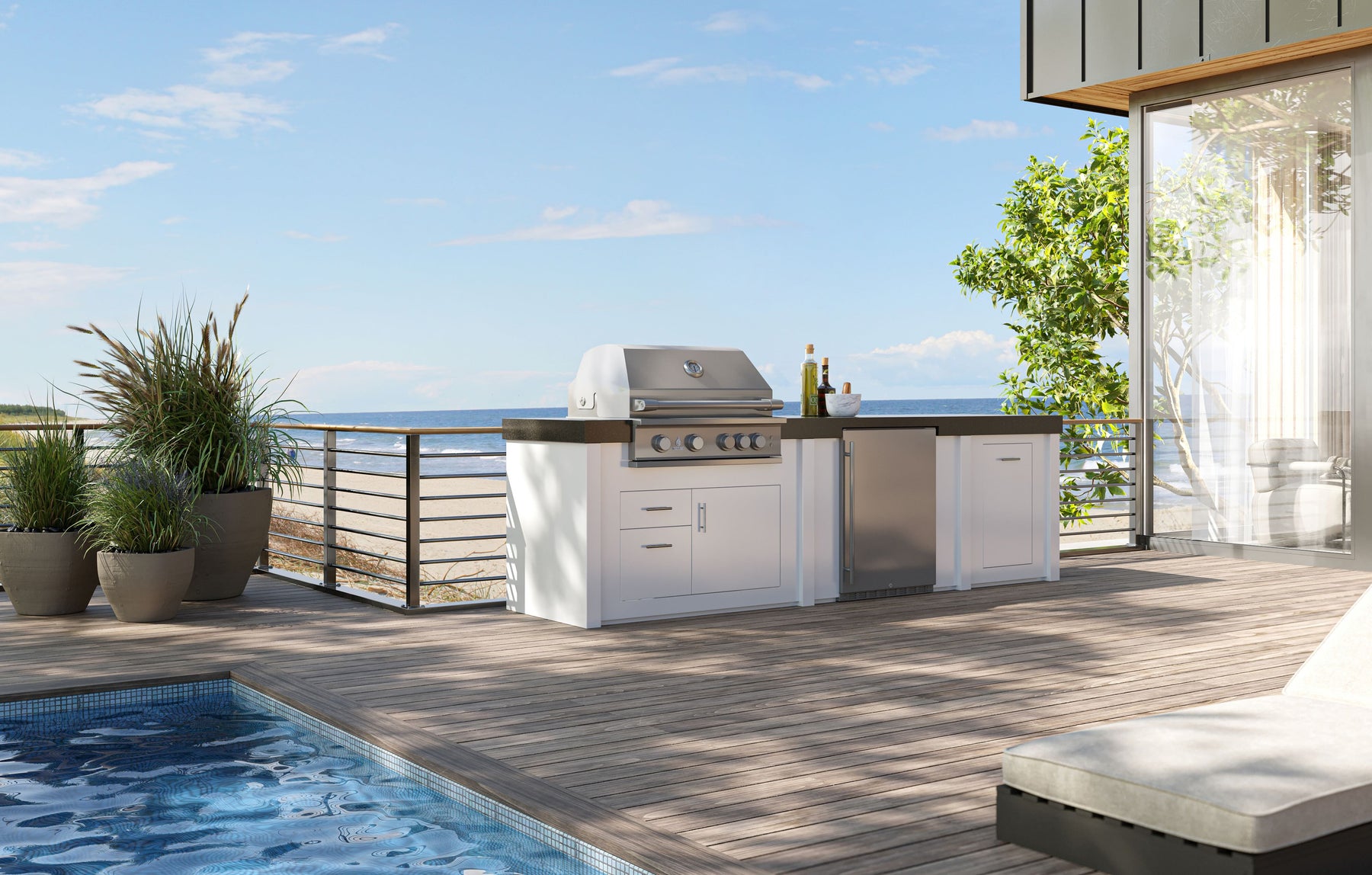 Stono Outdoor Living Engineered Outdoor Kitchen in Coastal Setting