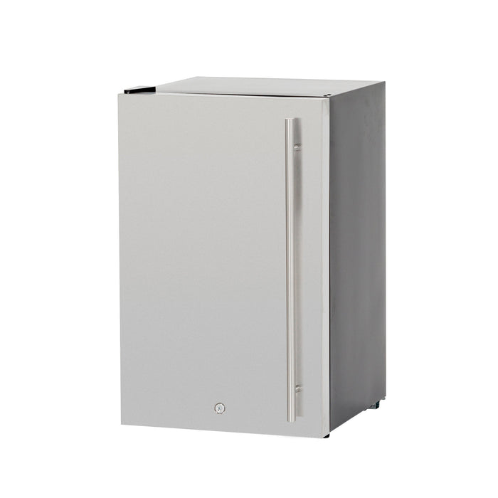 TrueFlame 22" 4.1c Deluxe Outdoor Approved Fridge w/ Upgraded SS Door & Handle  - TF-RFR-22D-R