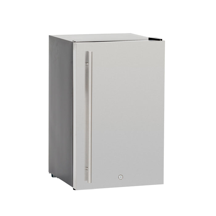 TrueFlame 22" 4.1c Deluxe Outdoor Approved Fridge w/ Upgraded SS Door & Handle  - TF-RFR-22D-R