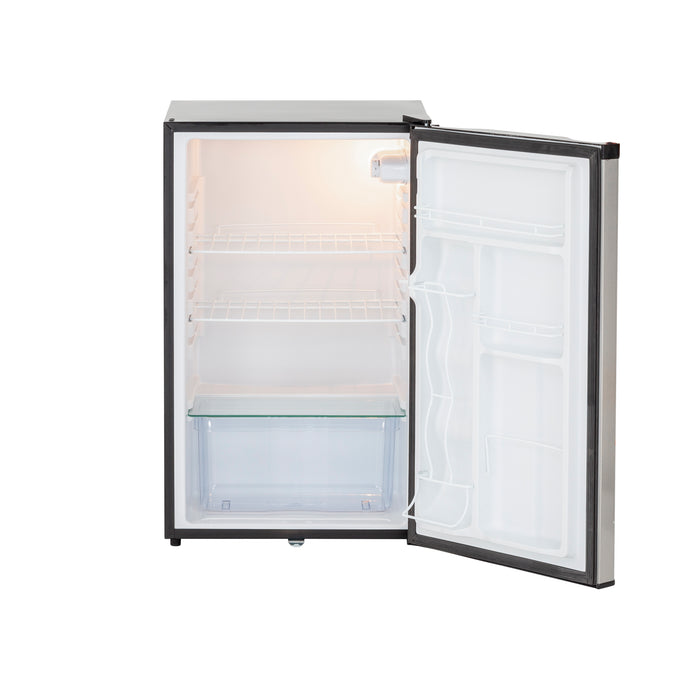 TrueFlame 22" 4.1c Outdoor Approved Fridge, Reversible Door with Lock - TF-RFR-22S