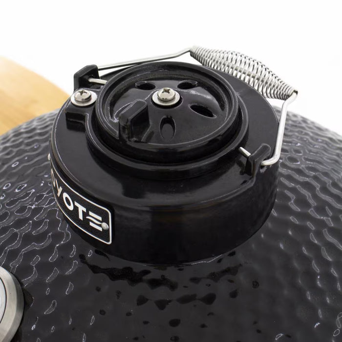 Coyote Asado Smoker w/ Stand & Side Shelves - C1CHCS-FS