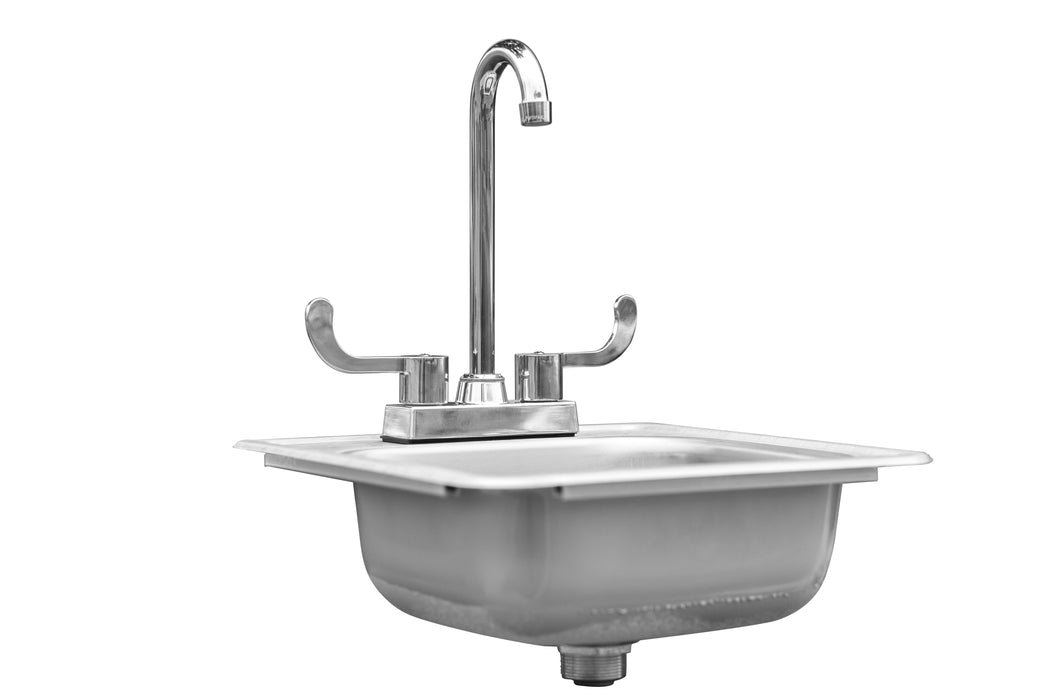 TrueFlame 15x15" Drop-in Sink - TF-NK-15D