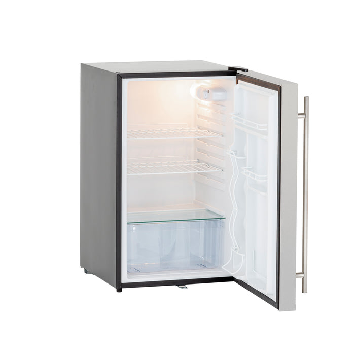 TrueFlame 22" 4.1c Deluxe Outdoor Approved Fridge w/ Upgraded SS Door & Handle - TF-RFR-22D