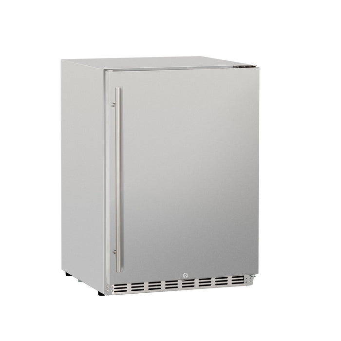 TrueFlame 24" 5.3 Cu. Ft. Deluxe Outdoor Rated Refrigerator - TF-RFR-24D-R