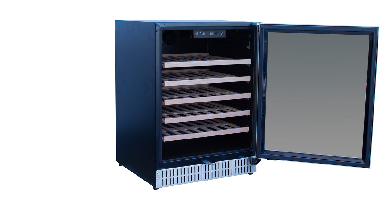 TrueFlame 24" 5.3 Cu. Ft. Outdoor Rated Wine Cooler - TF-RFR-24W