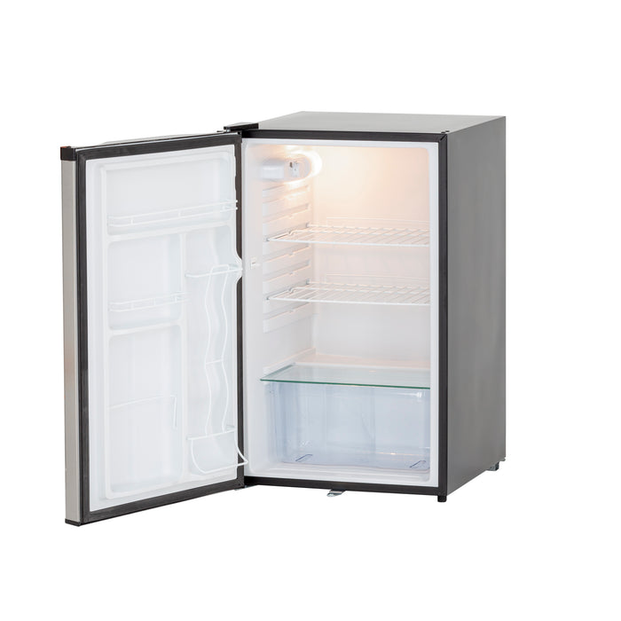 TrueFlame 22" 4.1c Deluxe Outdoor Approved Fridge w/ Upgraded SS Door & Handle - TF-RFR-22D