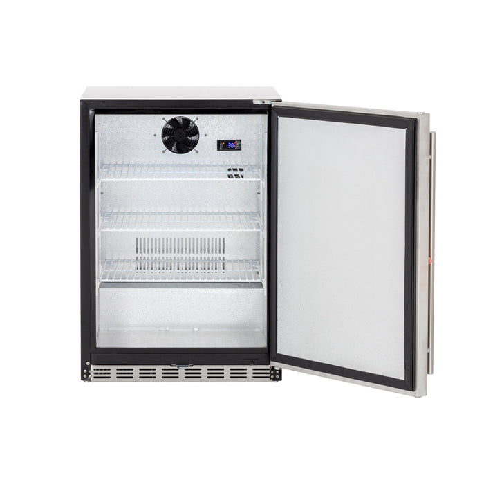 TrueFlame 24" 5.3 Cu. Ft. Deluxe Outdoor Rated Refrigerator - TF-RFR-24D-R