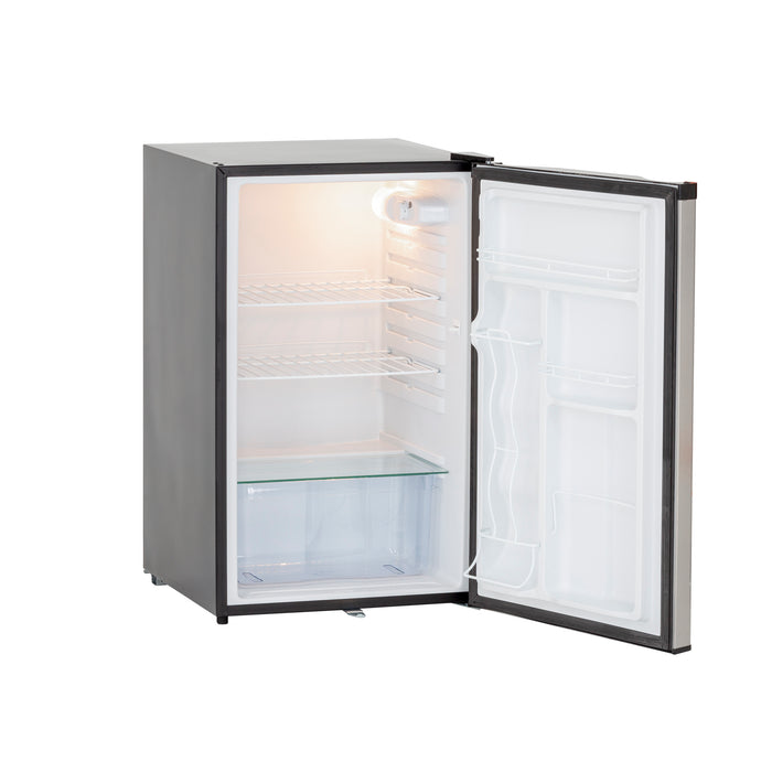 TrueFlame 22" 4.1c Outdoor Approved Fridge, Reversible Door with Lock - TF-RFR-22S