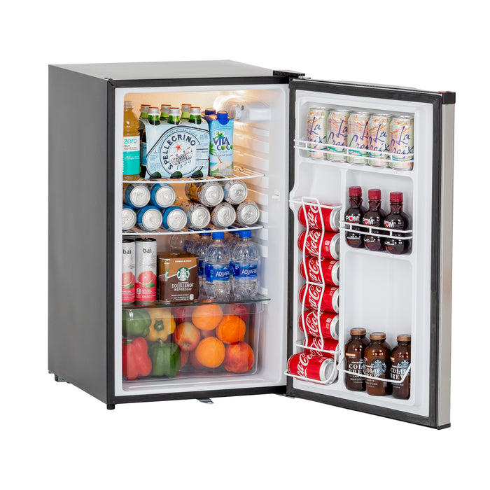 TrueFlame 22" 4.1c Outdoor Approved Fridge, Reversible Door with Lock - TF-RFR-22S