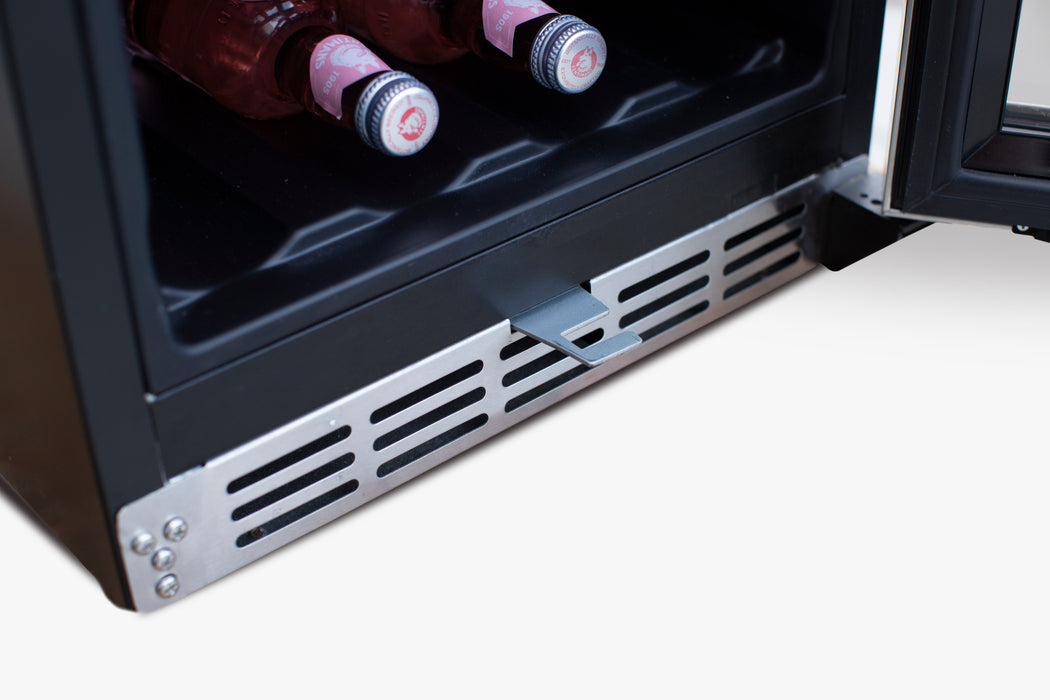 TrueFlame 15" 3.2 Cu. Ft. Outdoor Rated Dual Zone Wine Cooler - TF-RFR-15WD