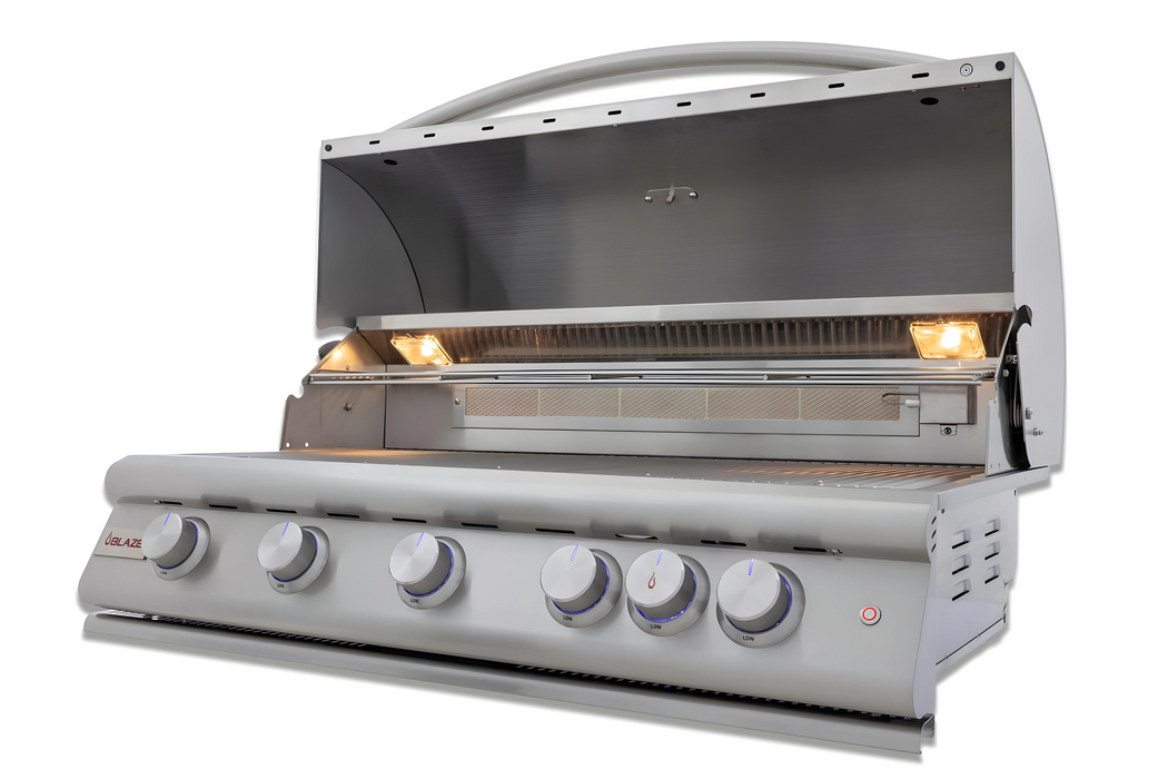 Blaze Premium LTE3 40" 5-Burner Propane Grill with Rear Infrared Burner & Grill Lights - BLZ-5LTE3-LP