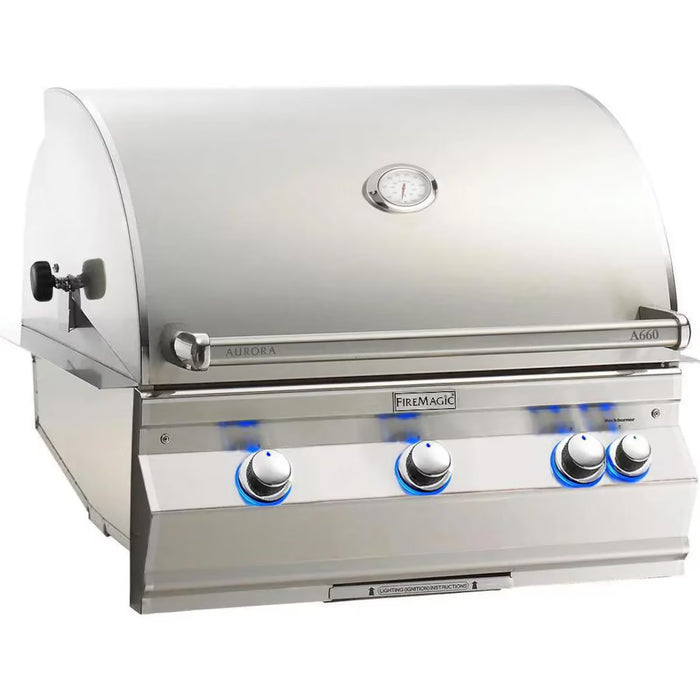 Fire Magic 34" Grills, Aurora A660i Built-In Grills with Analog Thermometer - A660i-8EAN