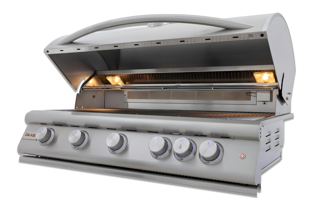 Blaze Premium LTE3 40" 5-Burner Natural Gas Grill with Rear Infrared Burner & Grill Lights - BLZ-5LTE3-NG