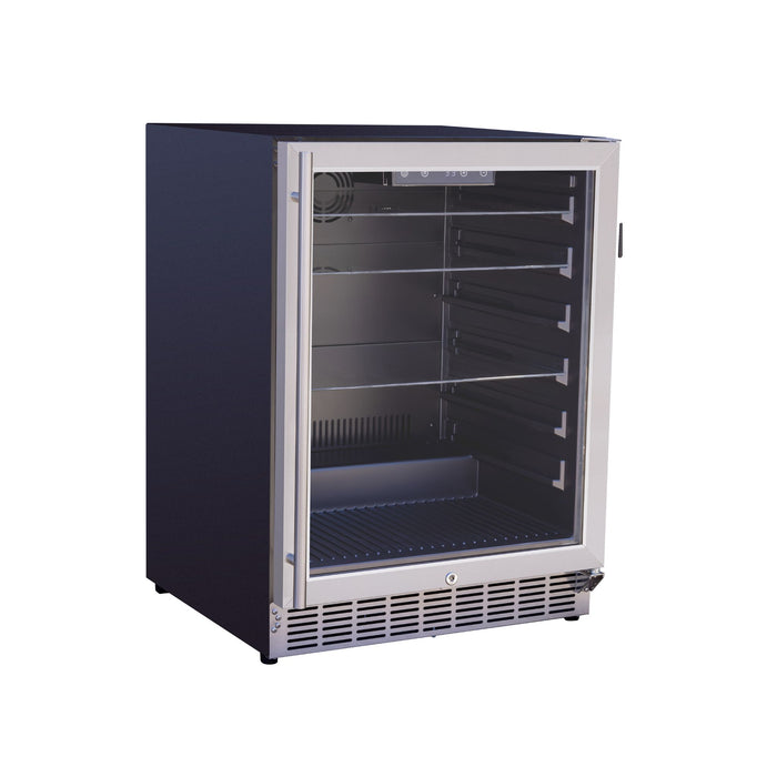 TrueFlame 24" 5.1 Cu. Ft. Outdoor Rated Refrigerator - AMD-RFR-24G