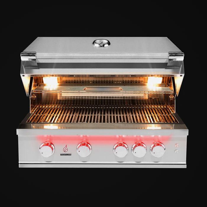 TrueFlame 32" 4-Burner Built-In Propane Gas Grill - TF32-LP