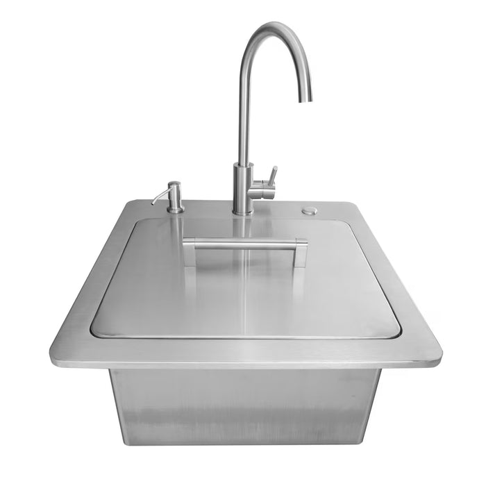 Coyote 21" Sink & Faucet, Drain, Soap Dispenser - C3SINKF21