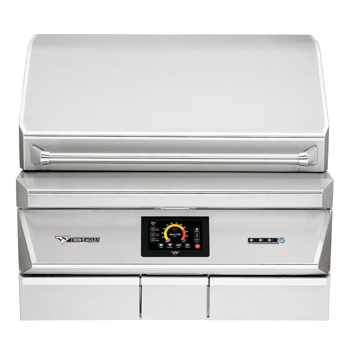 Twin Eagles Wi-Fi Controlled 36-Inch Built-In Stainless Steel Pellet Grill and Smoker with Rotisserie - TEPG36R