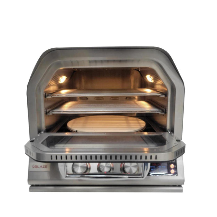 Blaze 26-Inch Built-In Natural Gas Outdoor Pizza Oven W/ Rotisserie - BLZ-26-PZOVN-NG