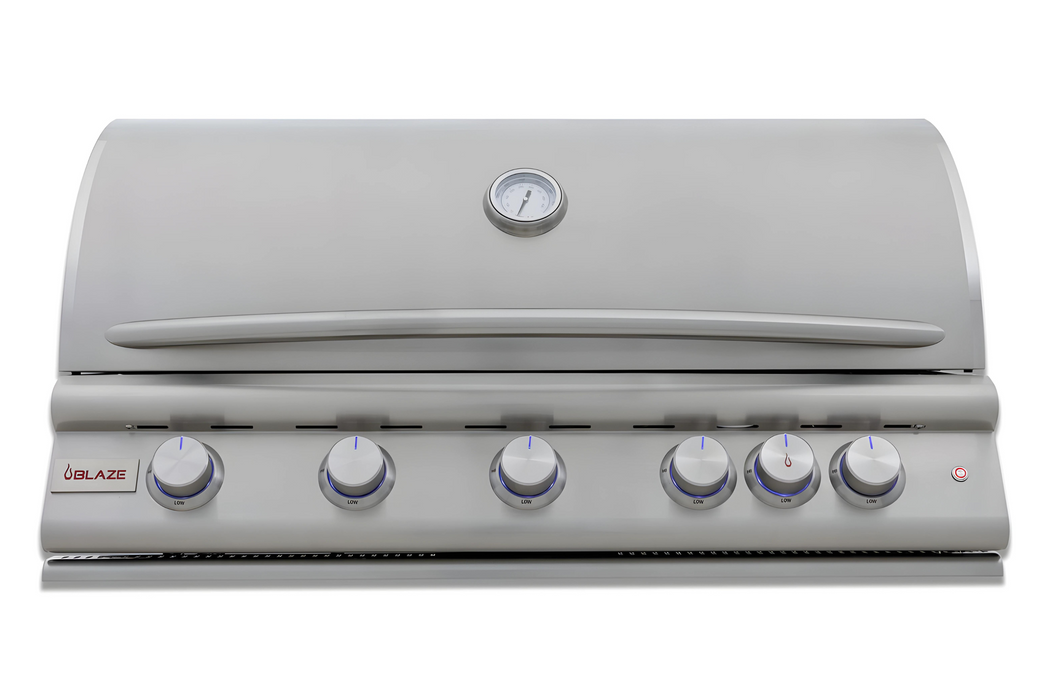 Blaze Premium LTE3 40" 5-Burner Natural Gas Grill with Rear Infrared Burner & Grill Lights - BLZ-5LTE3-NG