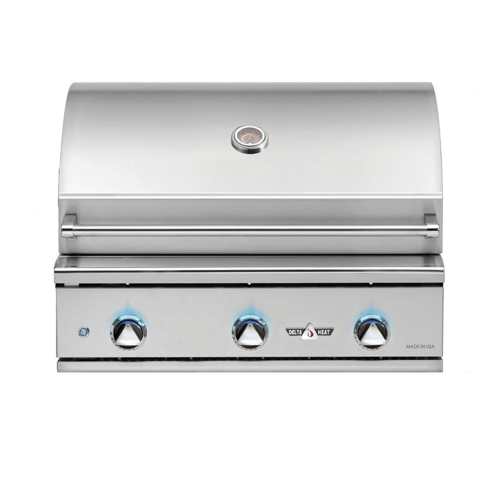 Delta Heat 26-Inch 2-Burner Built-In Natural Gas Grill - DHBQ26G-DN