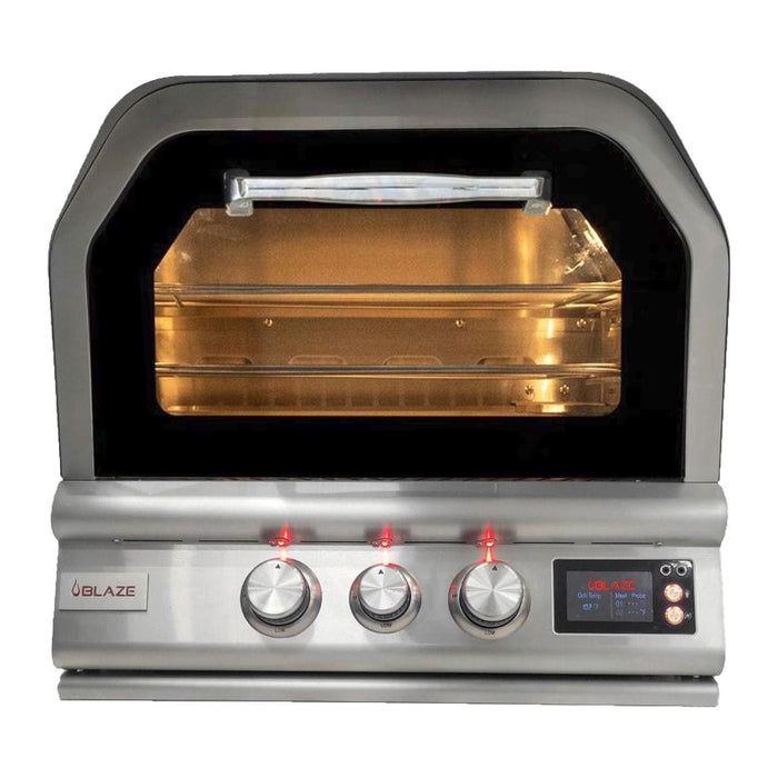 Blaze 26-Inch Built-In Propane Outdoor Pizza Oven W/ Rotisserie - BLZ-26-PZOVN-LP