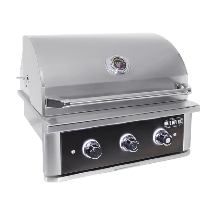 Wildfire Ranch PRO 30-Inch Black 304 SS Propane Gas Grill - WF-PRO30G-RH-LP