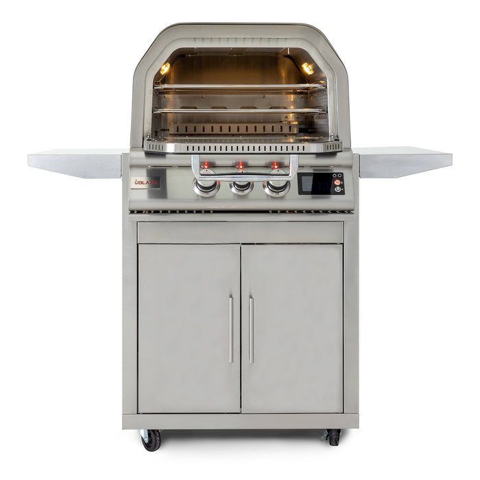 Blaze 26-Inch Built-In Natural Gas Outdoor Pizza Oven W/ Rotisserie - BLZ-26-PZOVN-NG