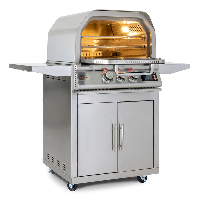 Blaze 26-Inch Built-In Natural Gas Outdoor Pizza Oven W/ Rotisserie - BLZ-26-PZOVN-NG