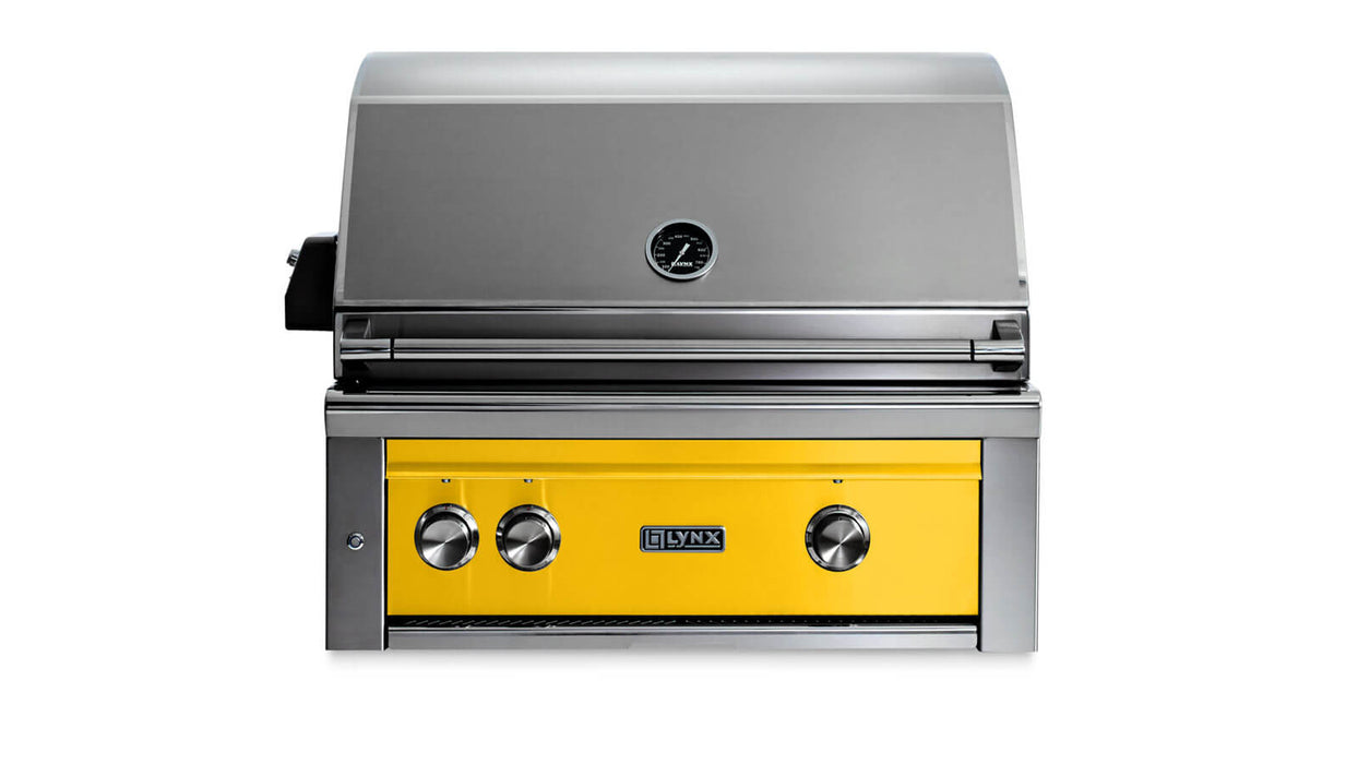 Lynx 30" Built-In Grill - All Trident™ w/Rotisserie in California Poppy - L30ATR-CANG