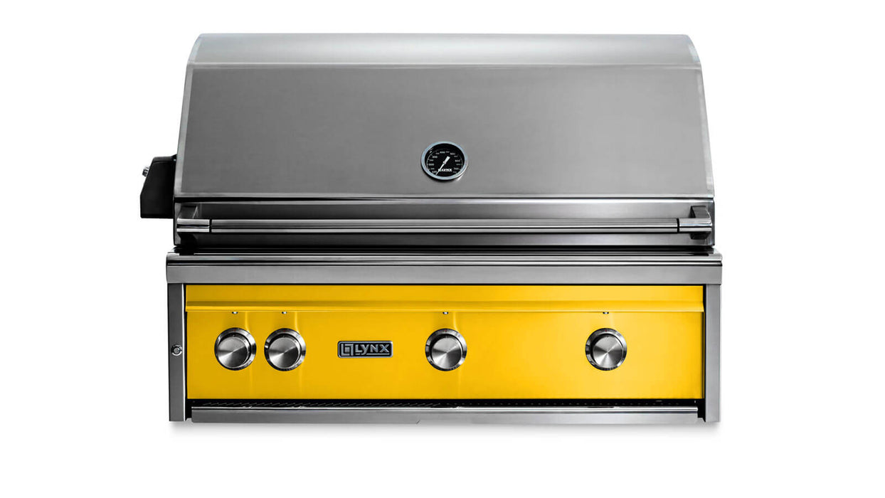 Lynx 36"  Built-In Grill - All Trident™ w/ Rotisserie in California Poppy - L36ATR-CANG
