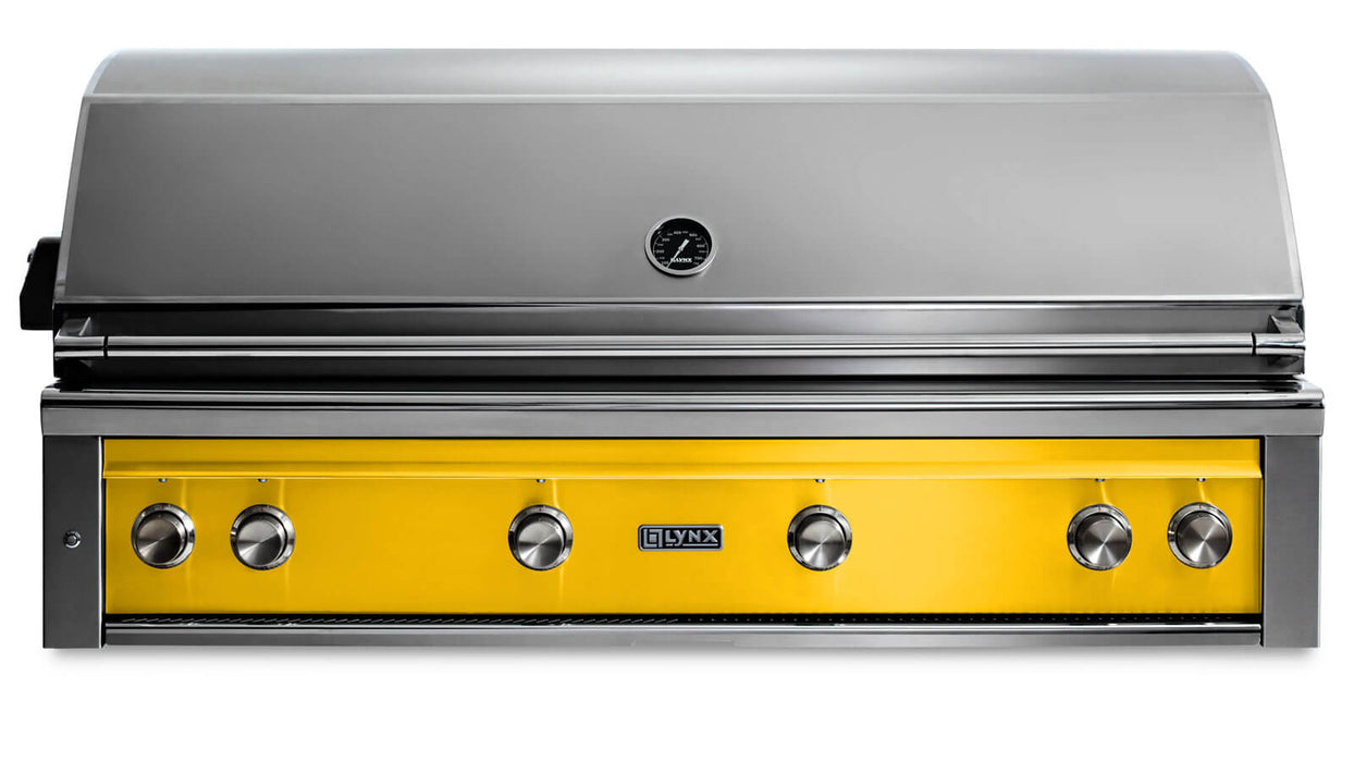 Lynx 54" Built-In Grill - 1 Trident™ w/ Rotisserie in California Poppy - L54TR-CALP