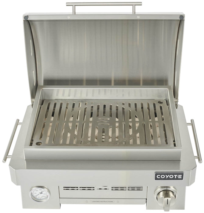Coyote 25" Portable Grill, 1 Burner, Ceramic - C1PORTLP