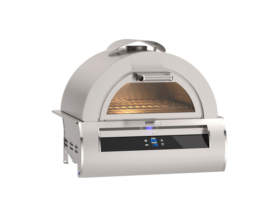 Fire Magic Echelon Pizza Oven, Built-In Pizza Oven with Black Glass - 5660(P)