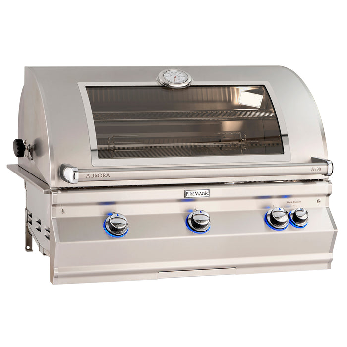 Fire Magic 40" Grills, Aurora A790i Built-In Grills with Analog Thermometer - A790i-8EAN-W