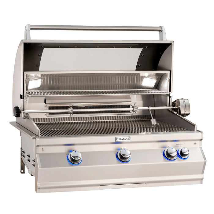 Fire Magic 40" Grills, Aurora A790i Built-In Grills with Analog Thermometer - A790i-8EAN-W