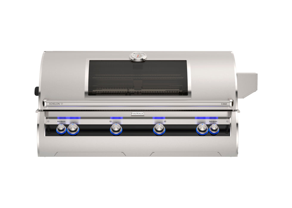 Fire Magic 52" Grills, Echelon Diamond E1060i Built-In Grills with Analog Thermometer with Window - E1060i-9EAN-W