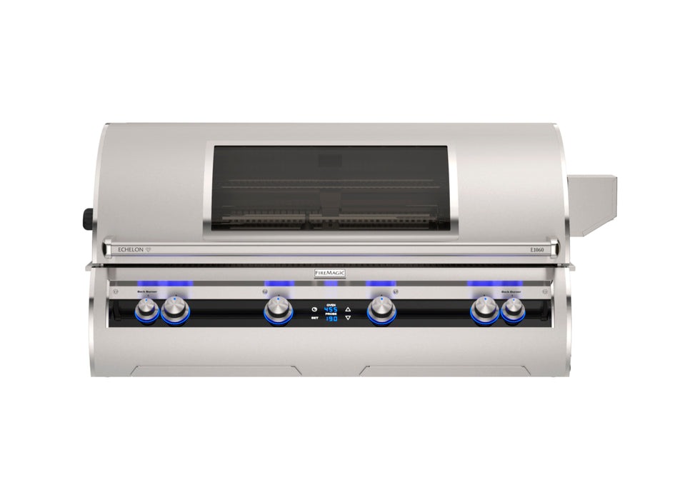 Fire Magic 52" Grills, Echelon Diamond E1060i Built-In Grills Digital Thermometer with Window -  E1060i-9E1N-W