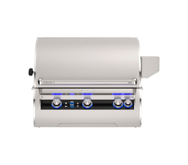 Fire Magic 34" Grills, Echelon Diamond E660i Built-In Grills with Digital Thermometer - E660i-9L1N