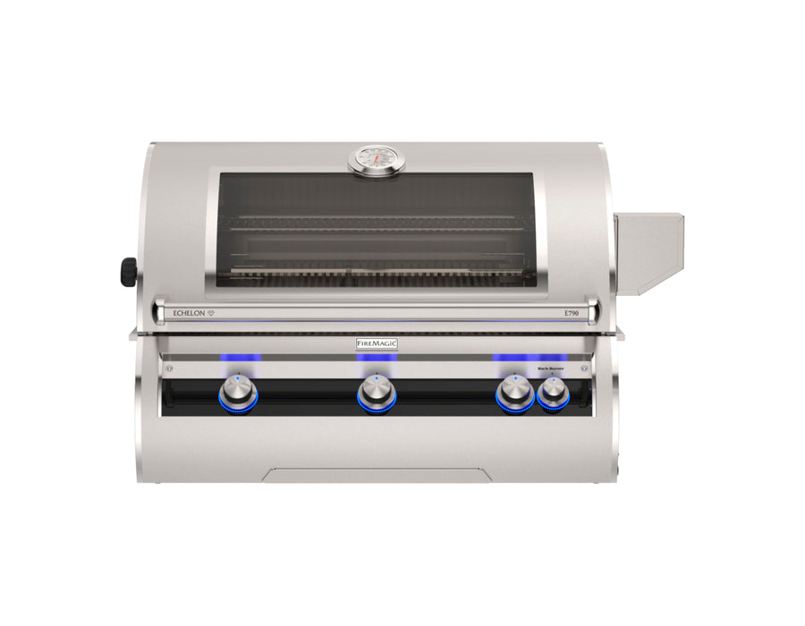 Fire Magic 40" Grills, Echelon Diamond E790i Built-In Grills with Analog Thermometer with Window - E790i-9EAN-W
