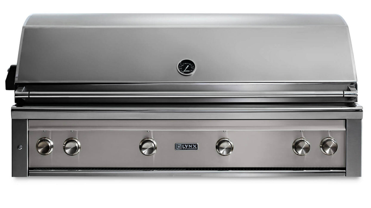 Lynx 54" Built-In Grill - 1 Trident™ w/ Rotisserie in Limestone - L54TR-LSLP
