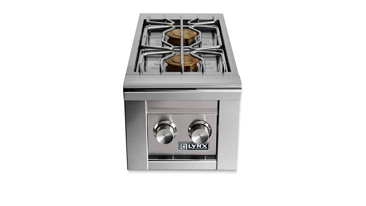 Lynx Built-in Double side burners in Limestone - LSB2-2-LSNG