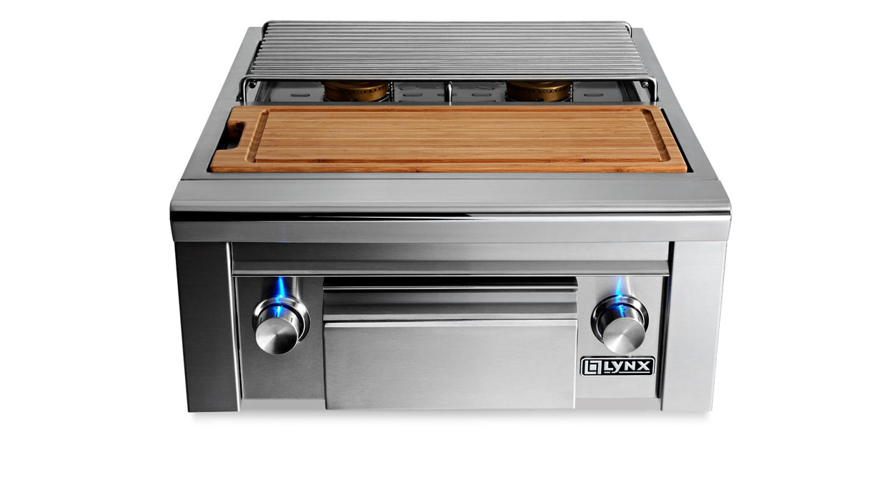 Lynx Double, side by side burners, maple cutting board & drawer - LSB2PC-1-LP