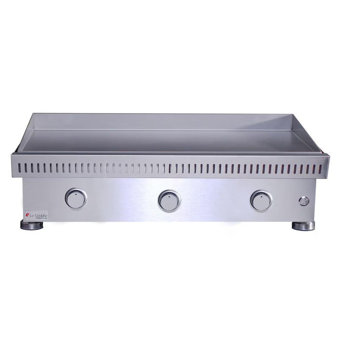 Le Griddle Commercial Series 105 42-in 3 Burner Built-In Propane Flat Top Grill w/ 3mm Plate - OML105C3