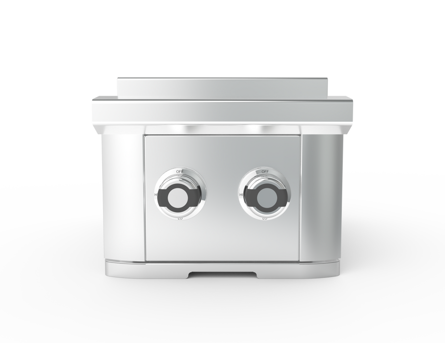 Wildfire Ranch Pro Double Side Burner 304 SS Natural Gas - WFDBLSBRN-SS-NG