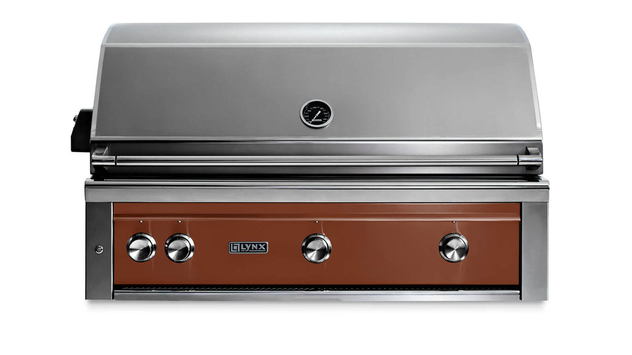Lynx 42" Built-In Grill - All Trident™ w/ Rotisserie in Sierra - L42ATR-SILP
