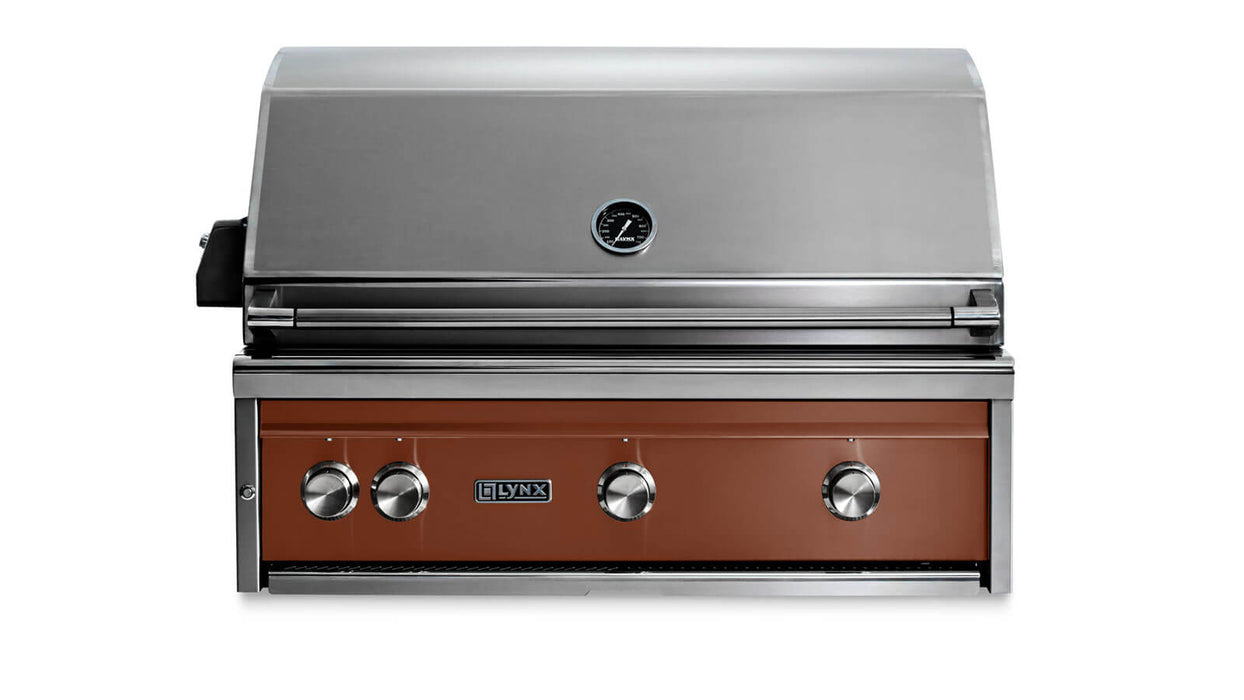 Lynx 36"  Built-In Grill - 1 Trident™ w/ Rotisserie in Sierra - L36TR-SILP
