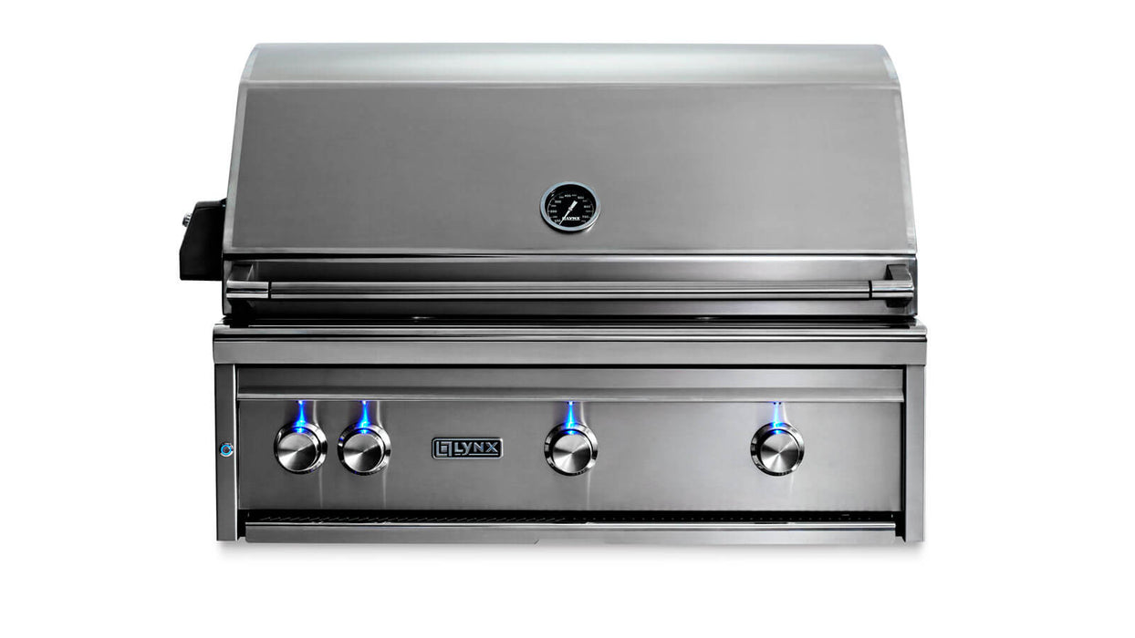 Lynx 36"  Built-In Grill - All Trident™ w/ Rotisserie in SS - L36ATR-LP