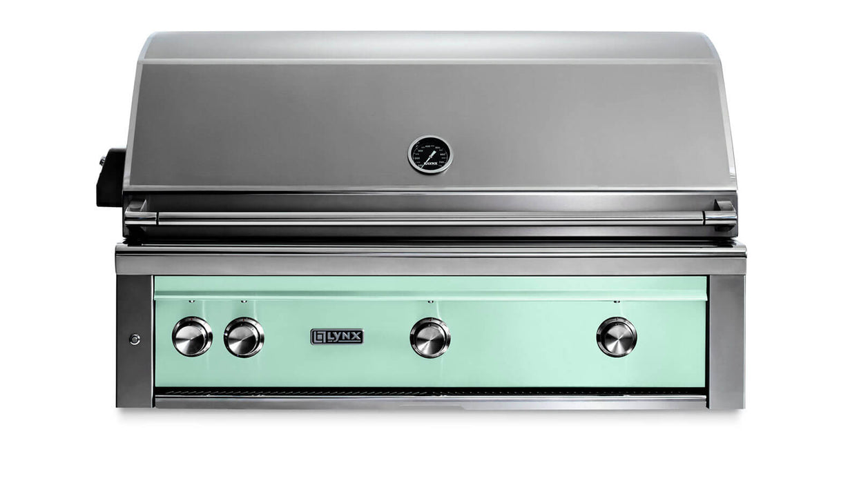 Lynx 42" Built-In Grill - All Trident™ w/ Rotisserie in Surf - L42ATR-SULP