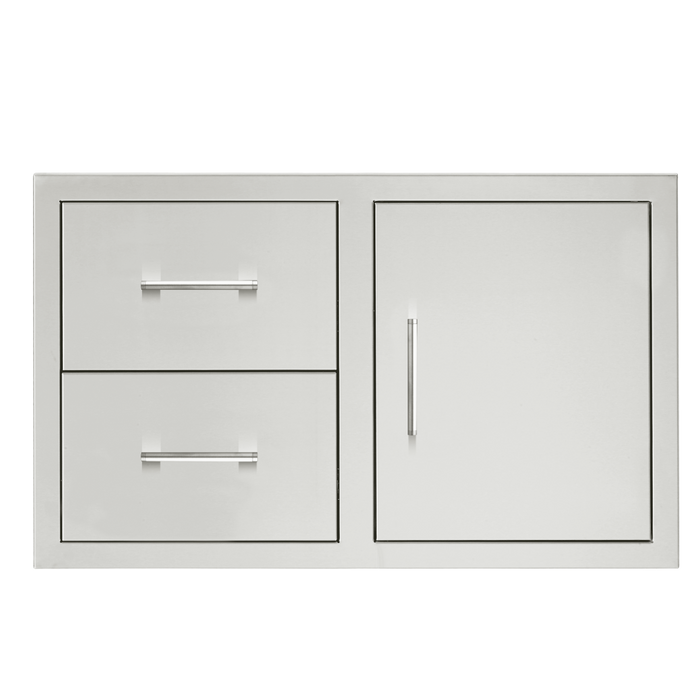 TrueFlame 36" 2-Drawer & Access Door Combo - TF-DC2-36-A