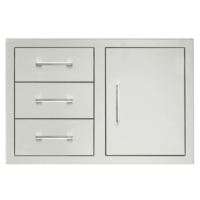 TrueFlame 33" 3-Drawer & Access Door Combo - TF-DC3-33-A